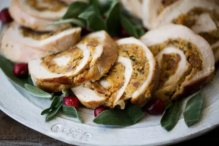 Rollitos de pavo con verduras