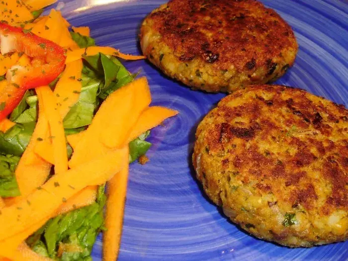 Hamburguesas de lenteja y chía