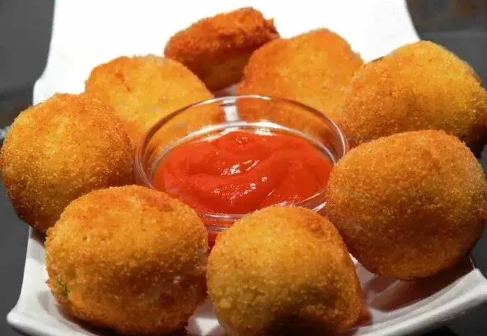 Croquetas de arroz y vegetales