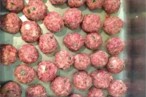 Albondigas preparación