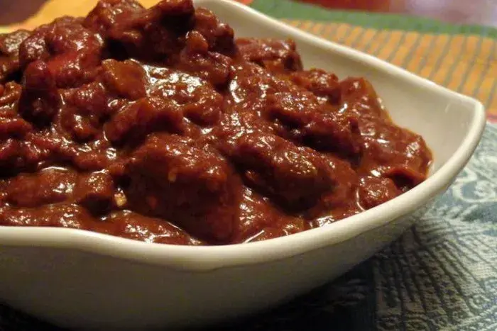 Salsa de chile con chocolate
