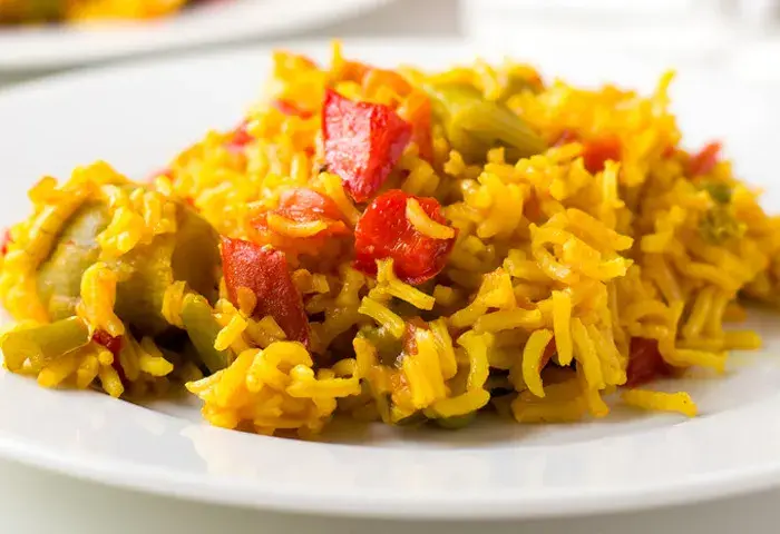 Paella vegetariana fácil de preparar