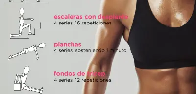 Ejercicios para brazos en casa sin equipamiento