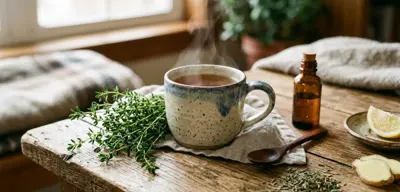 Té de tomillo para tratar la sinusitis