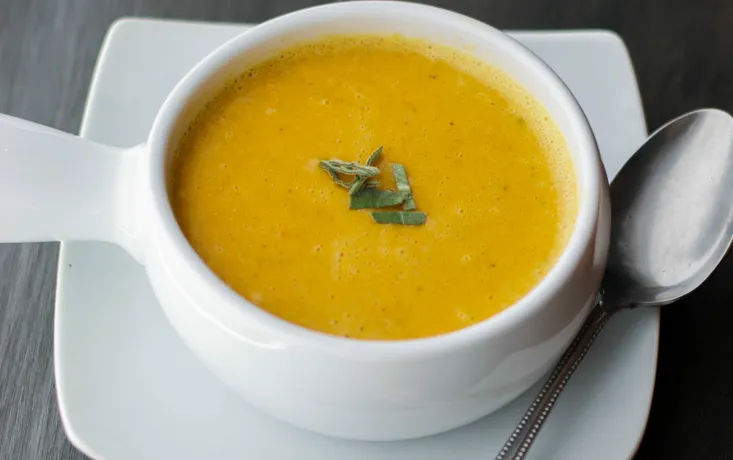 Crema sopa Juliana y pollo