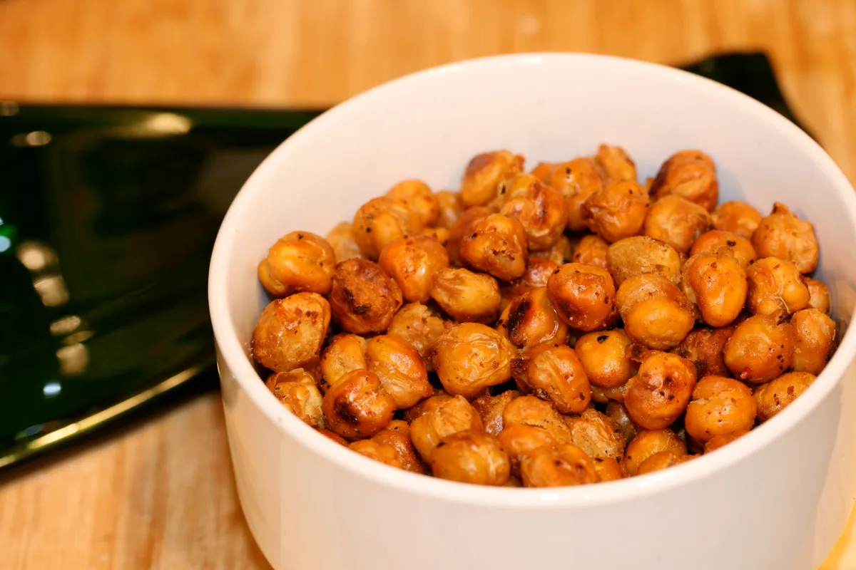 Garbanzos crispy al curry