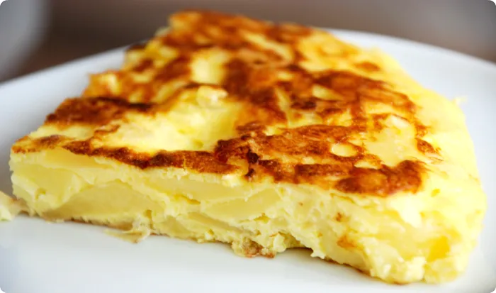 Tortilla de papa sin huevo