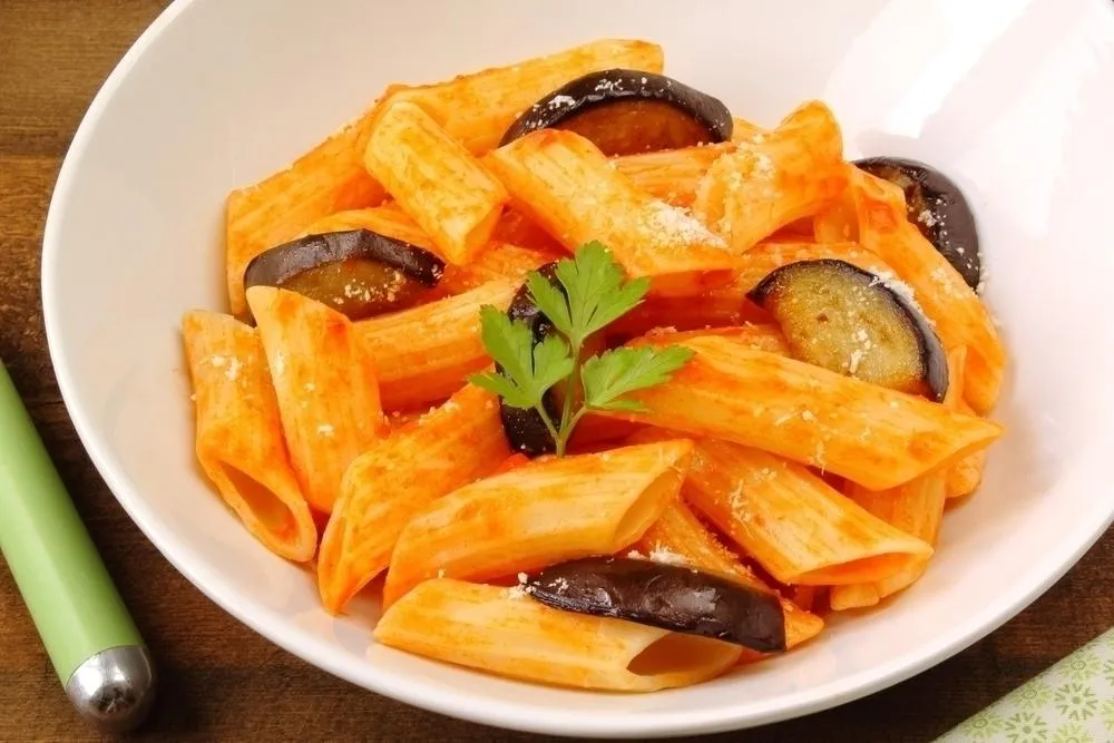 Macarrones con Berenjenas