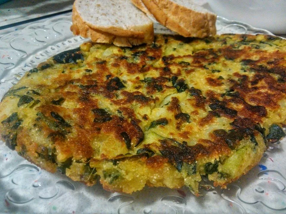 Tortilla de verdura sin huevos