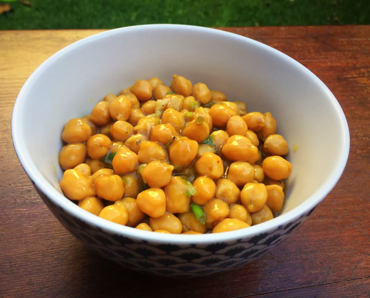 Garbanzos al curry