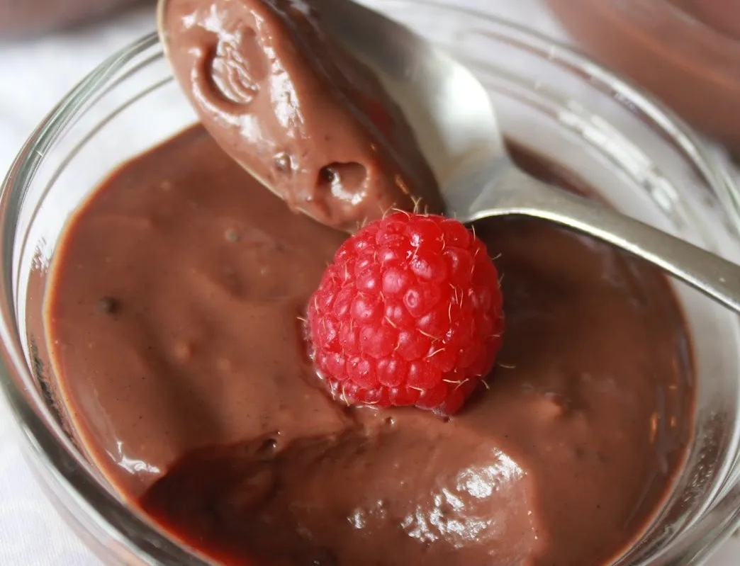 Natilla vegana de chocolate