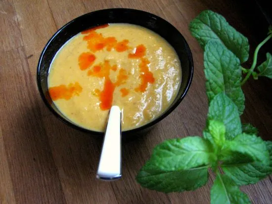 Sopa de calabaza y canela