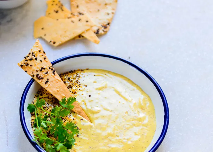 Dip de mostaza y mango