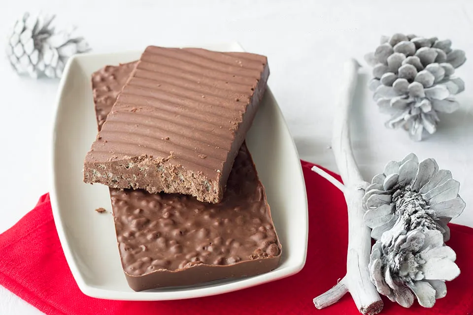 Turrón de Tofu y chocolate