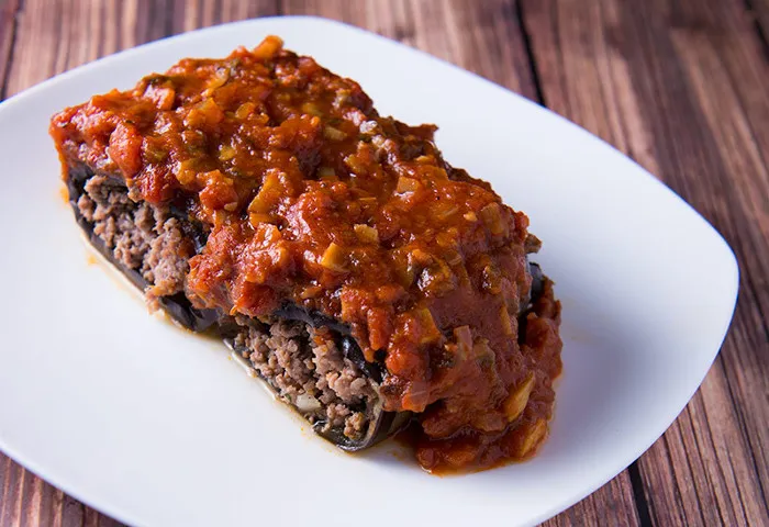 Canelones de berenjena