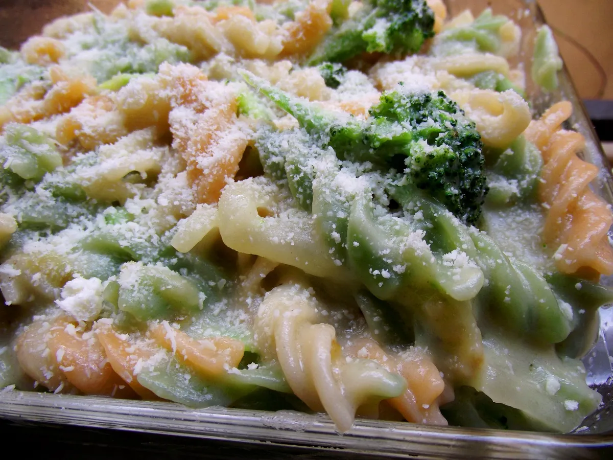 Pasta con crema de brócoli