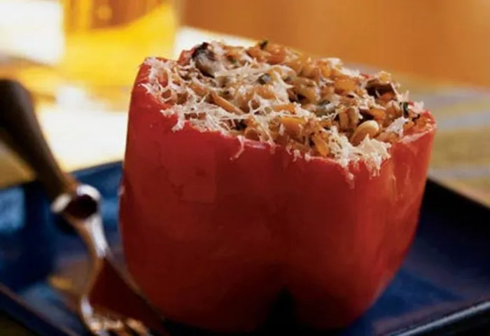 Pimientos con relleno vegetariano