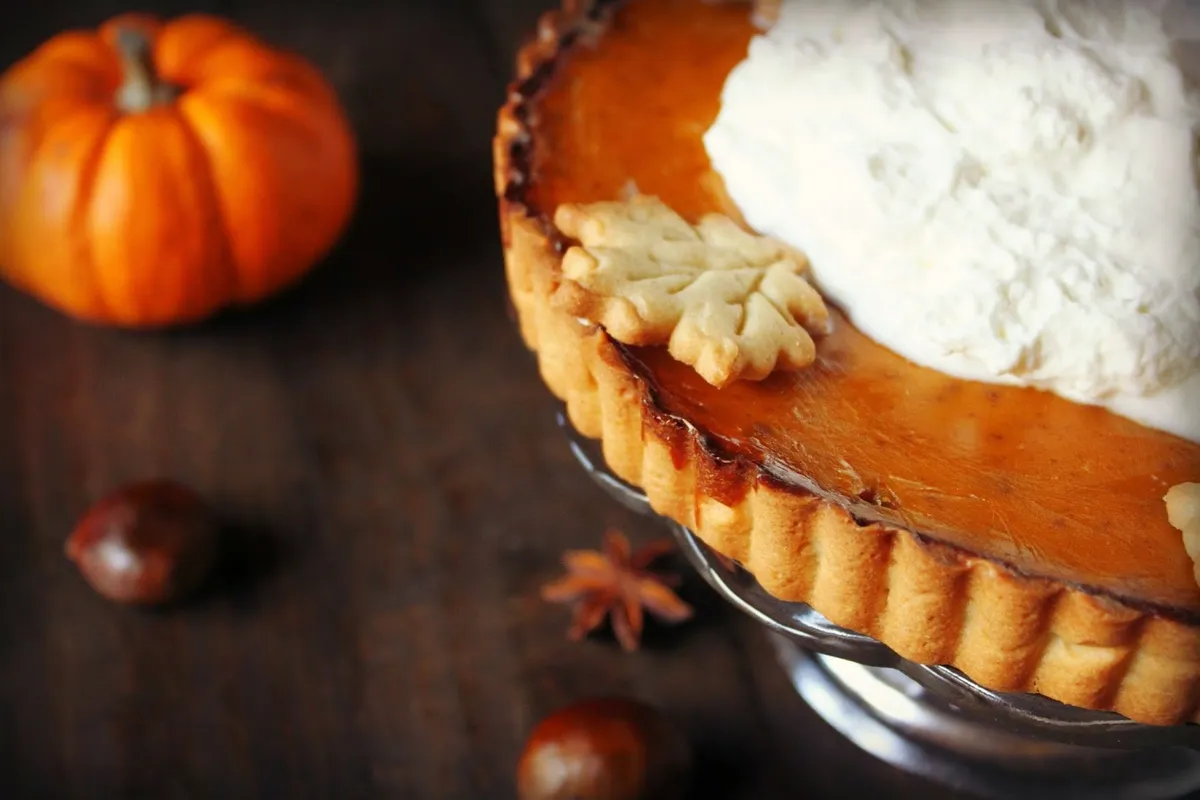 Tarta navideña de calabaza