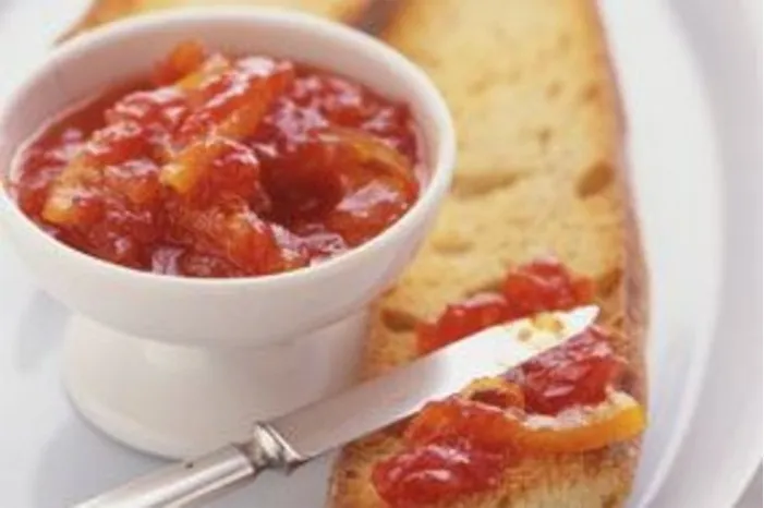 Mermelada de tomate y naranja