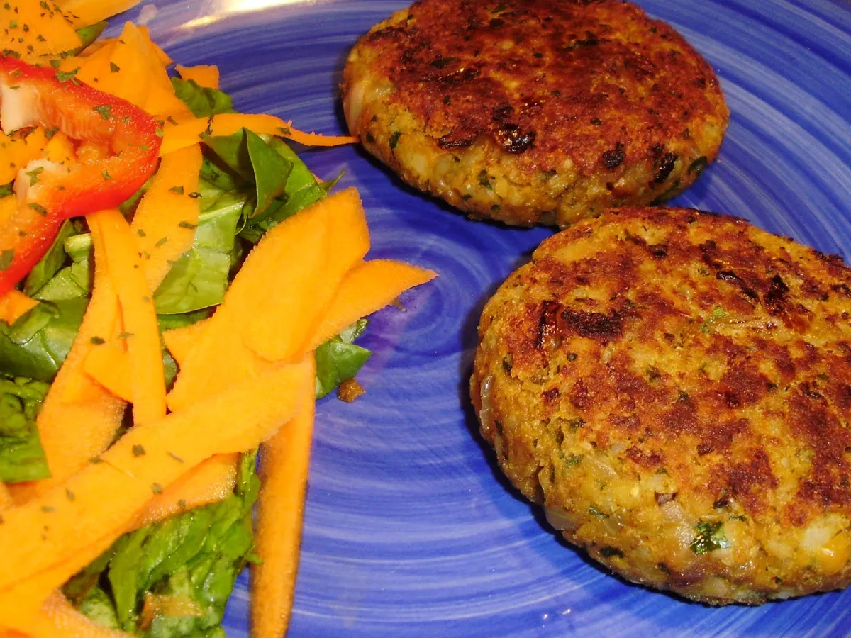 Hamburguesas de lenteja y chía