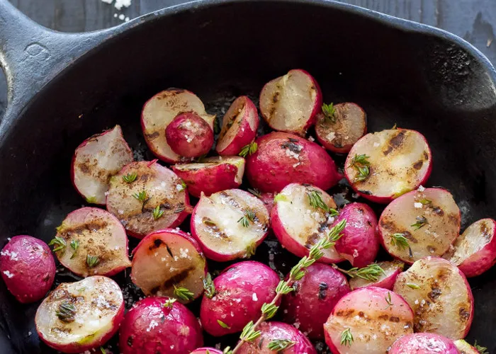 Rábanos a la parrilla