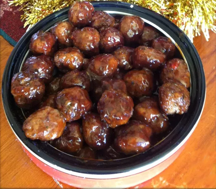 Albóndigas con salsa frutal