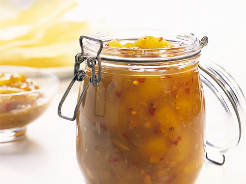 Chutney de cebolla blanca y menta