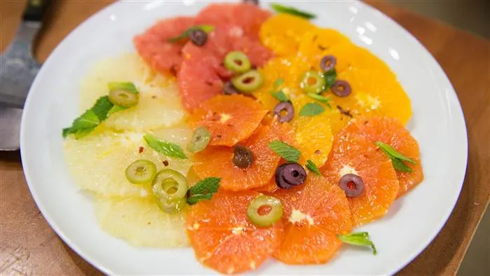 Ensalada cítrica de frutas frescas